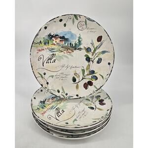 Set Of 4 Certified International Italy Villa Julie Paton Dinner Plates 11 Inch